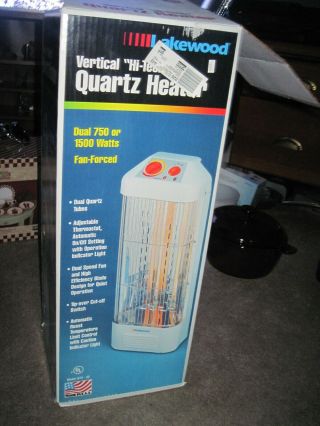 Vintage Lakewood Vertical Hi - Tech Quartz Heater Perfectly