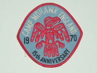 Camp Mohawk England 1970 15th Anniversary Patch