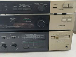 Vintage Stereo Pioneer SA - 730 Amp,  TX - 530 Tuner,  DT - 530 Timer,  Triple Set 3