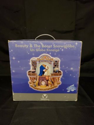 Disney Beauty And The Beast Library Music Snowglobe W/box Belle