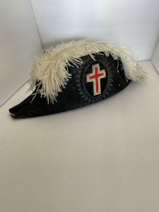 Vintage 1930’s Knights Of Templar Hat The C.  E.  Ward Co.  Military & Lodge Goods