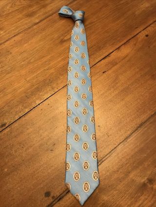 Life Loyal Sigma Chi Necktie Tie Blue Crest In Hoc Signo Vinces College Frat