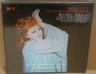 Donizetti Lucia Di Lammermoor Opera Beverly Sills 3 Vinyl Lp Box Set
