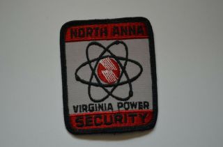 Vintage Virginia Power North Anna Power Station Security Shoulder Patch