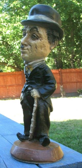 Vintage Charlie Chaplin Esco Chalkware Statue / Figure