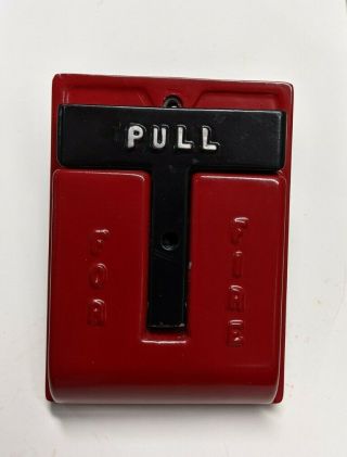 Vintage National Time Fire Alarm Pull Station Antique Fire Signal Man Cave