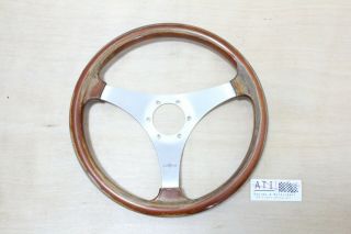 Vintage Personal Timber Wood Steering Wheel 350mm,  Made In Italy