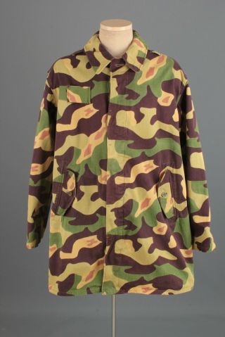 Vtg 1960s Czech Paratrooper Salamander Clown Camo Jacket Xl 60s Camouflage Coat
