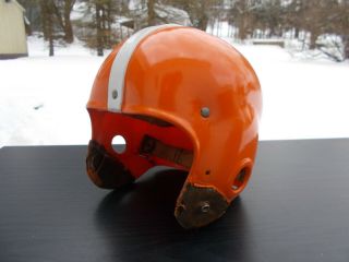 Vintage/used Football Helmet - Rawlings Rt Style Suspension - Clear Shell - Repainted