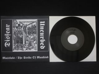 Disfear / Uncurbed - Masslakt / The Strike Of Mankind (7 ") 1993 Vinyl Ex,