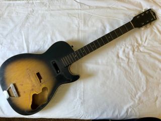 Vintage 1962 Silvertone Harmony Stratotone Body And Neck Or Project