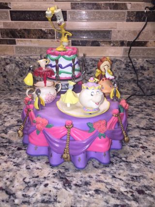 Enesco Disney Beauty And The Beast Multi - Action Deluxe Musical Box