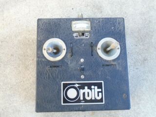 Vintage 1970’s Orbit Rc Model Airplane Transmitter Radio As - Is