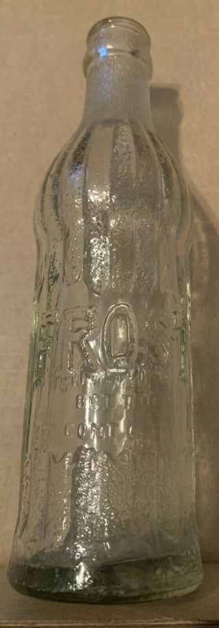 Vintage Embossed Frost Soda Bottle 6 Oz.  Coca Cola Patent Rare