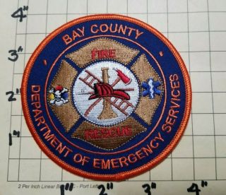 Bay County (panama City,  Fl) Department Of Emergency Services Fire - Rescue Patch