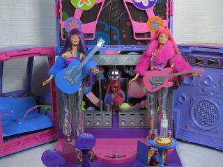 BARBIE Jam’n Glam Dance Tour Bus VTG w/ Box And Accessories Aux Stereo & Lights 3