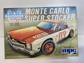 Vintage Model Car Kit Mpc Monte Carlo Stocker Usac Rare Nos