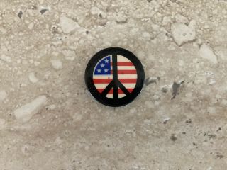 Vintage Vietnam Anti War Peace Sign Pin 1960s 1970s Gis Wore On Helmets
