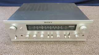 Sony Fm Stereo Am Fm Receiver Str - 6055 Vintage Silver Face