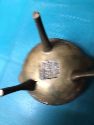 Antique Xuande Period Ming Dynasty Bronze Footed Incense Burner 61/2” Rare 3