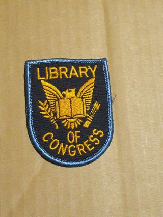 Library Of Congress Police Patch Washington Dc Federal