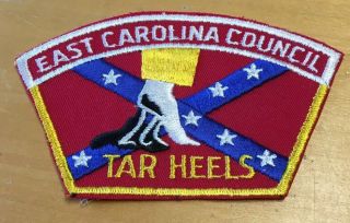 Boy Scouts East Carolina Council (426) T - 3c Csp Patch Tar Heels