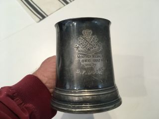 Vintage Royal Dublin Golf Club Pewter Tanker Mug 1895 Golf Medal Award 1800’s