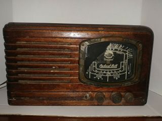 Vintage Packard Bell Stationized Tube Radio Aviation/police Settings 46 - B