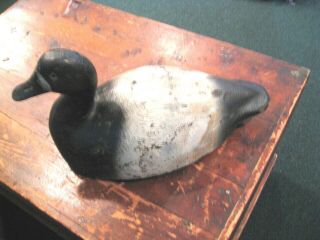 Vintage Wooden Frank Strey Ge Bluebill Duck Decoy