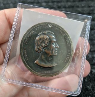 1865 Andrew Johnson Medallion - 156