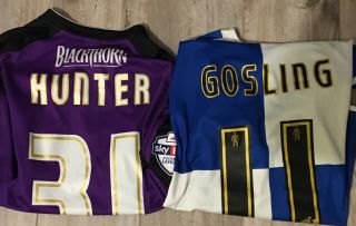 Bristol Rovers 2000s Vintage Football Shirts X 2 Gosling And Hunter Signed