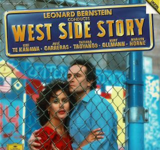 West Side Story Kiri Te Kanawa Carreras Two Vinyl 12 " Lps Deutsche Grammophon Da