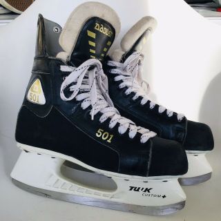 Vintage Daoust 501 Ice Hockey Skates 9 Ea - Shoe Size Us 10