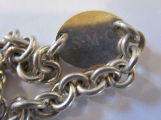 Vintage Tiffany & Co Sterling Silver Oval Tag Return To Tiffany Link Bracelet 3
