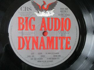 Big Audio Dynamite - Megatop Phoenix vinyl LP on CBS 1989 3