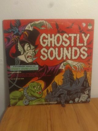 Vintage Ghostly Sounds Vinyl Album Peter Pan Records 8125 George Peed Cover Art