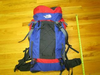 Vintage The North Face Patrol Pack Style Internal Frame Backpack Red/blue/black