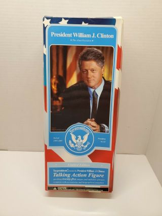 President Bill Clinton 2003 Talking Action Figure Collectible Doll