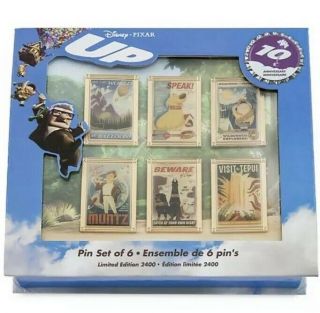 Disney Up 10th Anniversary Limited Edition Pin Set Of 2400 Worldwide