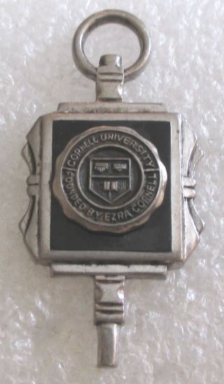 Vintage Cornell University School Class Sterling Silver Key Charm - York