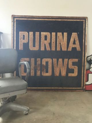 Vintage Purina Chows Feed Store Sign Home/stable Decor.  Man Cave.
