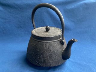 Antique Asian Cast Iron Teapot Tea Kettle