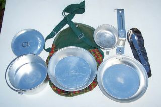 Vintage Girl Scout America Mess Kit Camping Backpacking