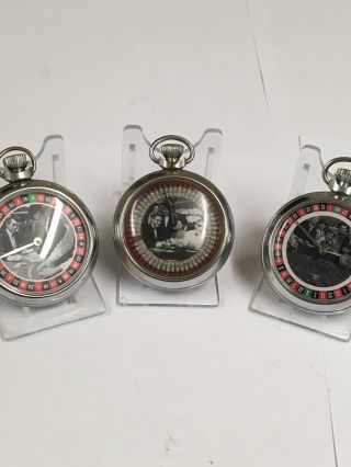 Vintage Smiths Ingersoll Pocket Watch Spinning Roulette Gaming Watches Gwo X3