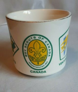 Scouts Canada Cubs Scouts Venturers Rovers Mug Cup Creemore Crystal And Glass