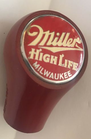 Vintage Miller beer tap ball knob handle - Milwaukee WI - Ball SUNDAY 2 2
