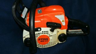 Vintage Stihl Ms170 Chainsaw Powerhead For Repair Starts But Dies
