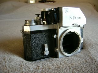Vintage Nikon F With Ftn Photomic Finder 35mm Film Camera Body