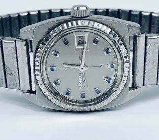 Vintage Seiko Sea Lion LD Automatic Blue Sapphire Numbers Ladies Watch 2517 - 0311 2