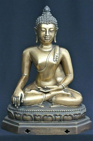Vintage Bronze Thai Buddha Buddhist Statue Figure 8 "